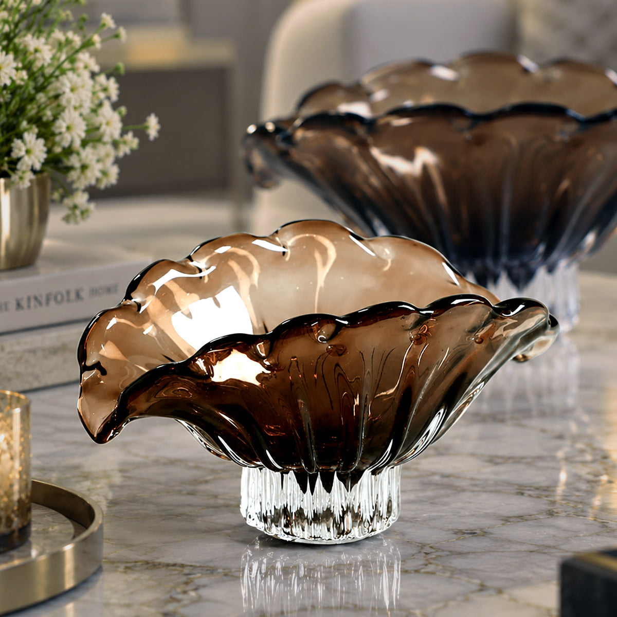 Conch Decorative Crystal Plate Small