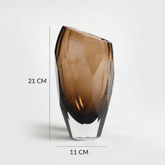 Quartz Hand-Cut Crystal Vase Small