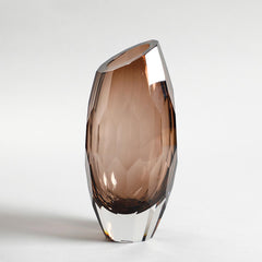 Quartz Hand-Cut Crystal Vase Large