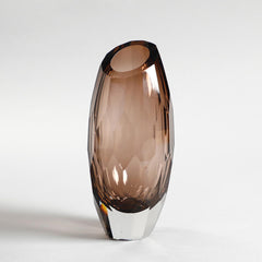 Quartz Hand-Cut Crystal Vase Large