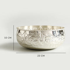 Samaira Silver Urli Large