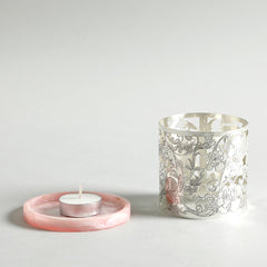 Rose T-Light Candle Holder With Resin Base