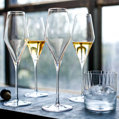 Bohemia Crystal Louvre Champagne Glass set of 6