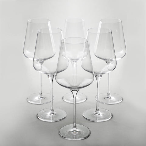 Bohemia Crystal Louvre Red wine Glass set of 6