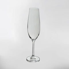 Bohemia Crystal Sarah Waterfall Champagne Glass set of 6