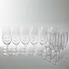 Bohemia Crystal Crisallin Barware collection Set of 24 Pcs