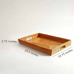 Yale Rattan Tray L