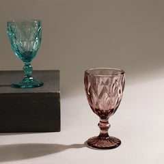 Jeniffer Purple Stem Glass Set Of 6