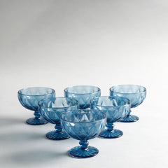 Giva Dark Blue Ice Cream Bowl Set Of 6