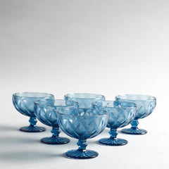 Giva Dark Blue Ice Cream Bowl Set Of 6