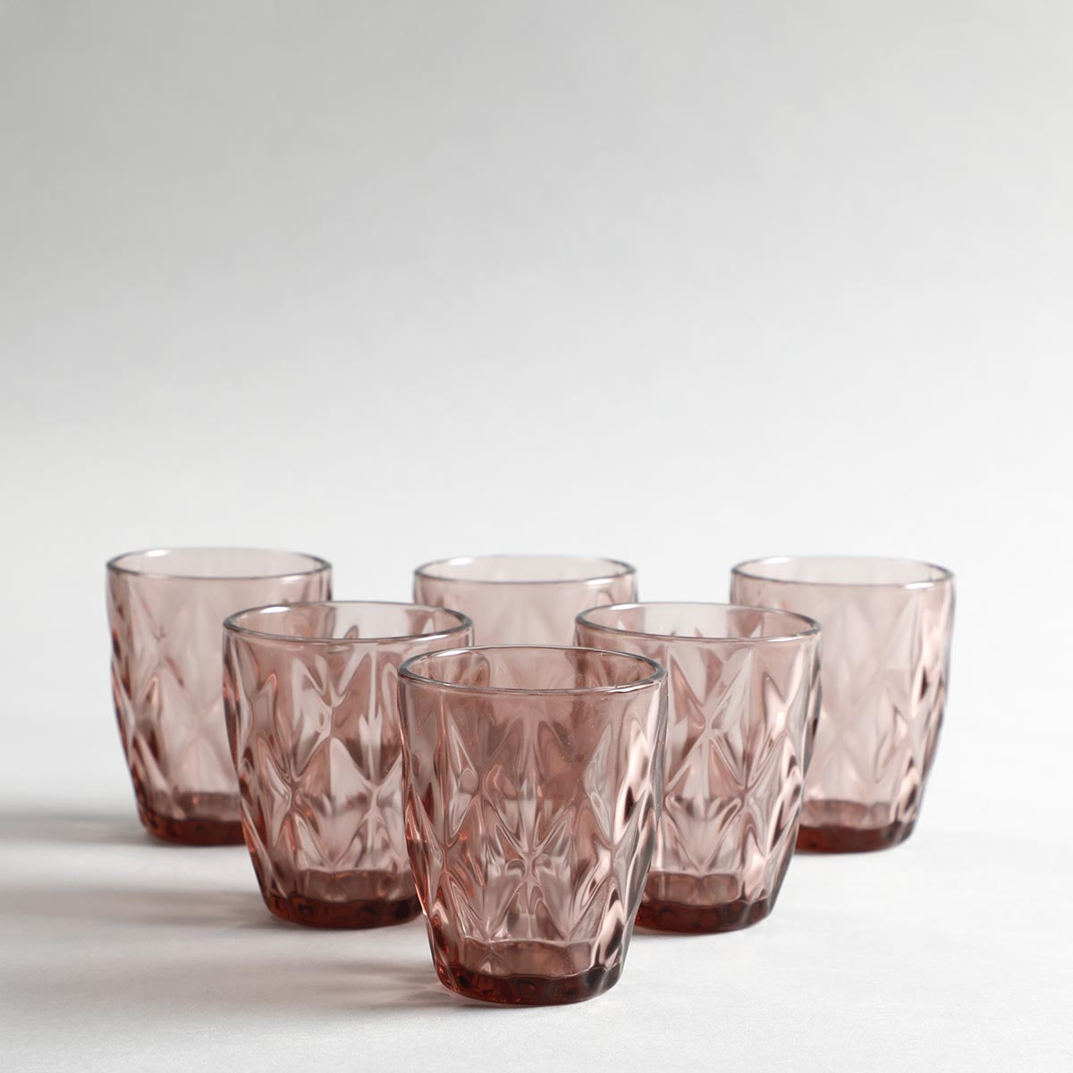 Gianna Purple Drinking Glass Set Of 6