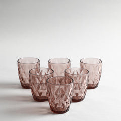Gianna Purple Drinking Glass Set Of 6