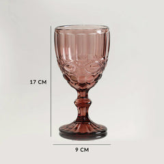 Ella Purple Stem Glass Set Of 6