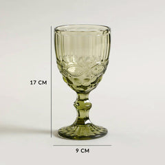 Ella Green Stem Glass Set Of 6