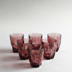 Layla Purple  Drinking Glass  Set Of 6