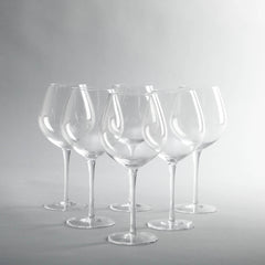 Lucy Red Wine Glass Set Of 6
