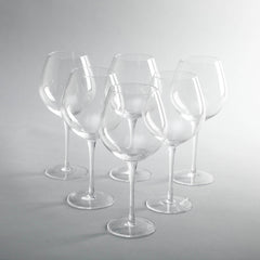 Lucy Red Wine Glass Set Of 6