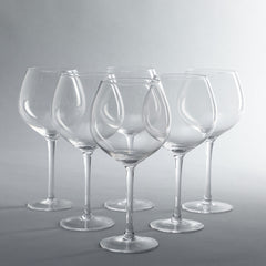 Anna Red Wine Glass Set Of 6