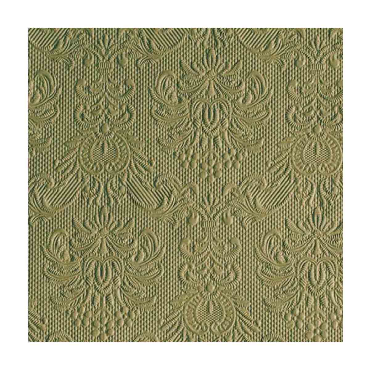 Cocktail Napkins Green Leaf Set of 15