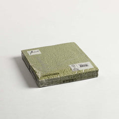 Cocktail Napkins Green Leaf Set of 15