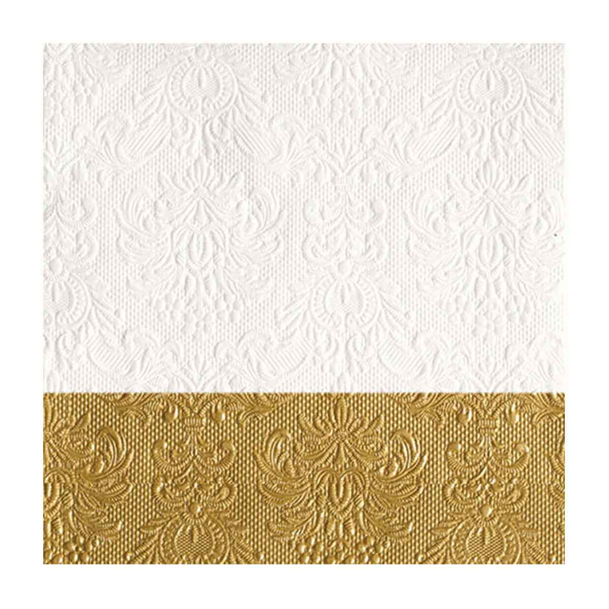 Cocktail Napkins Dip gold Set of 15