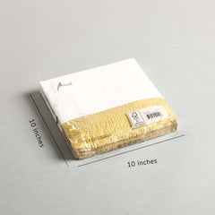 Cocktail Napkins Dip gold Set of 15