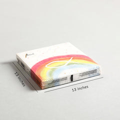 Napkin Rainbow white Set of 20