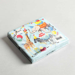 Lunch Napkin Animal birthday Set of 20