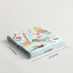 Lunch Napkin Animal birthday Set of 20