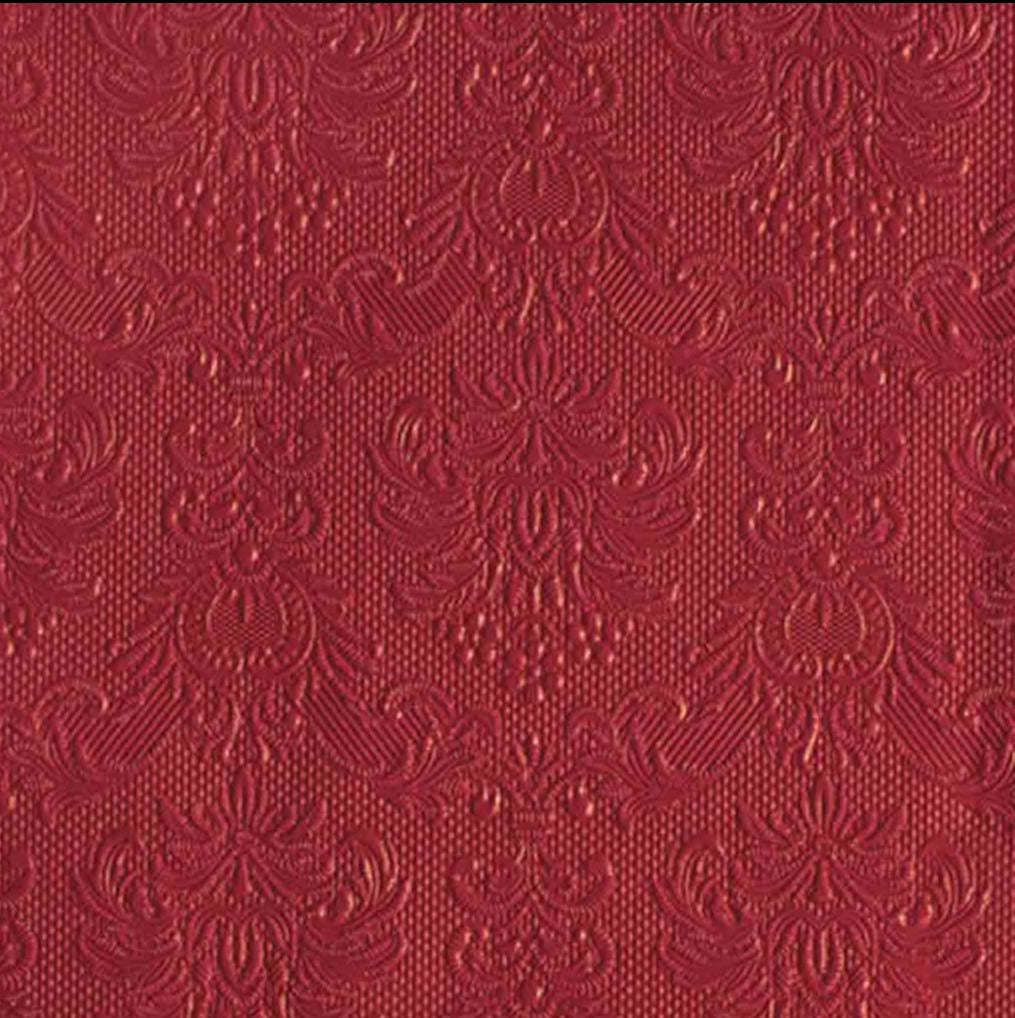 Cocktail Napkin dark red Set of 15