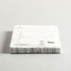 Napkin  Damask White / Silver Set of 15