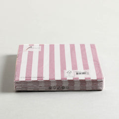 Napkin Stripes Pale Rose