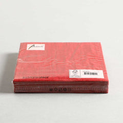 Napkin Moiree red Set of 20