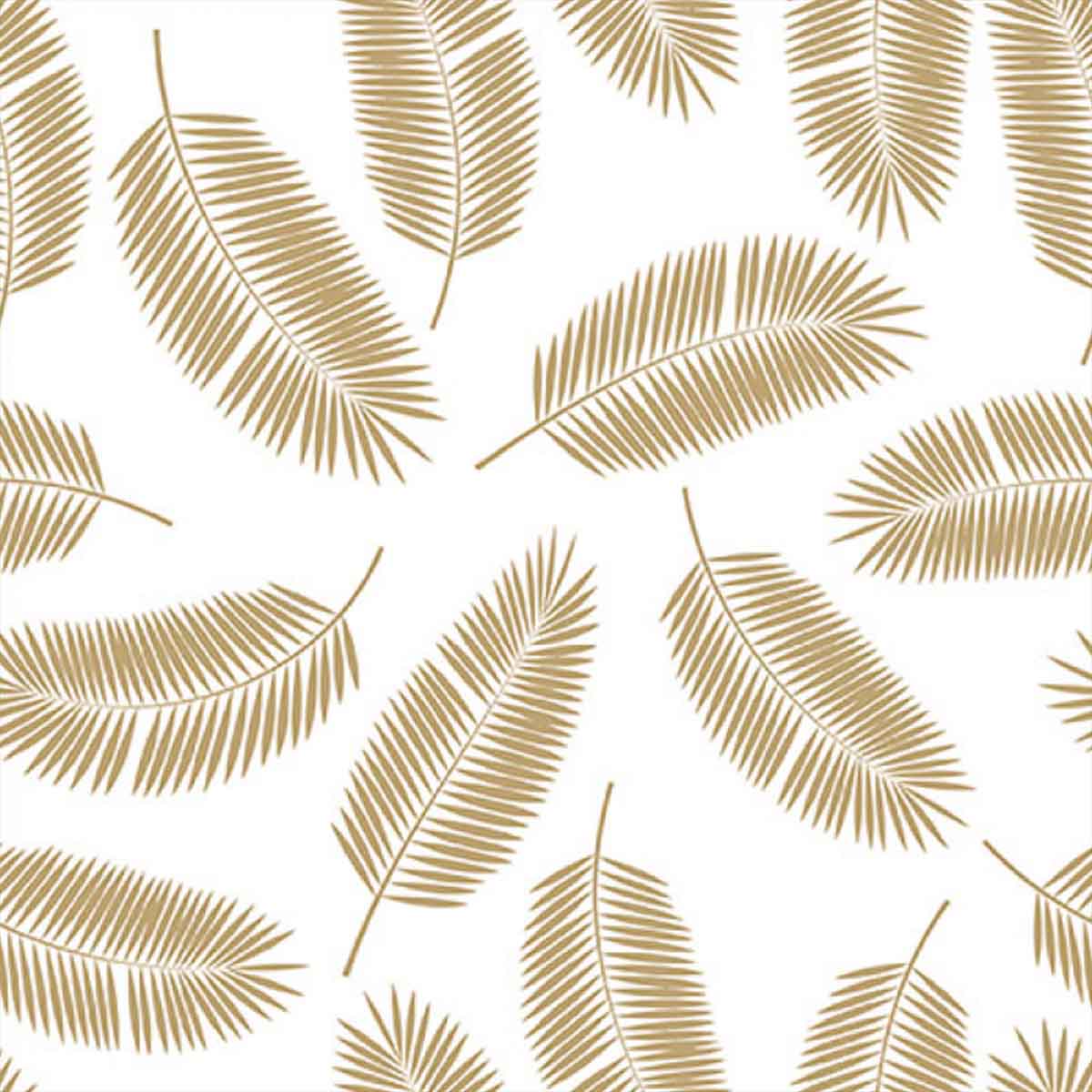 Napkin Palm leaves gold Set of 20