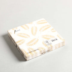 Napkin Palm leaves gold Set of 20