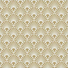 Napkin Art Deco Gold / White Set of 20