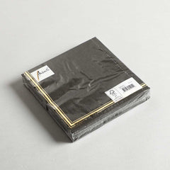 Napkin Lea black Set of 20