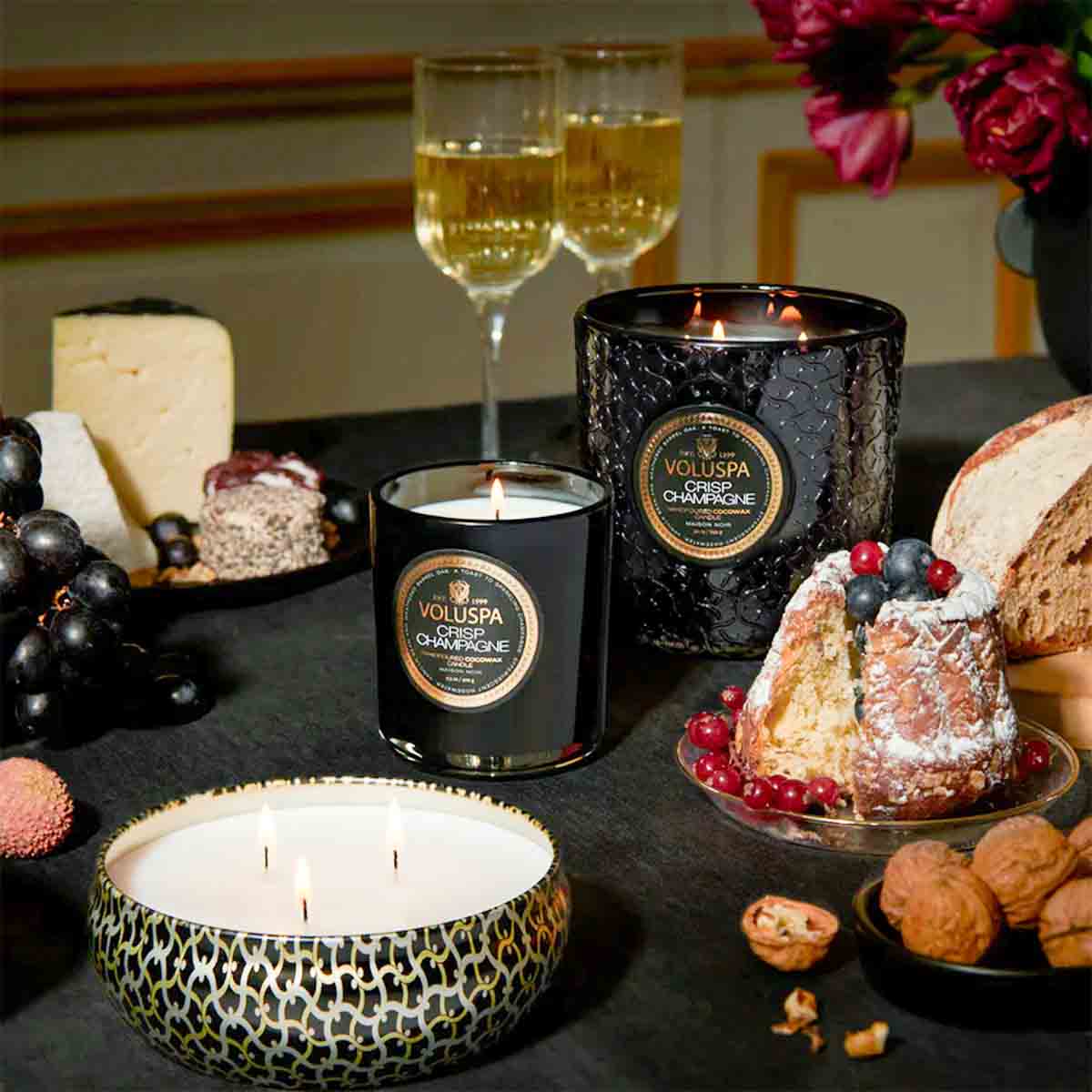 Crisp Champange 3 Wick Tin
