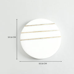 Brie Marble Coaster Set Of 4