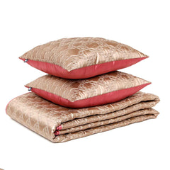 Jharokha Quilt With Cushion Covers Set