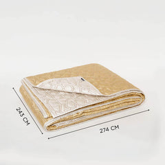 Tassel Quilt With Cushion Covers Set