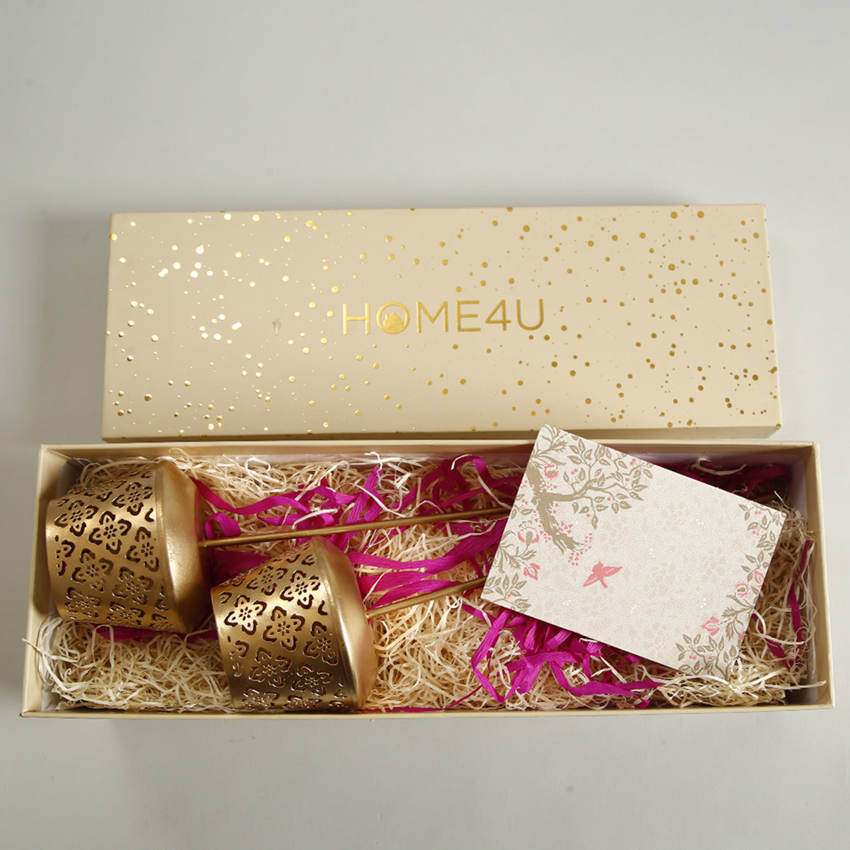 Jaipuri Garden Mashal T Light Gift Hamper