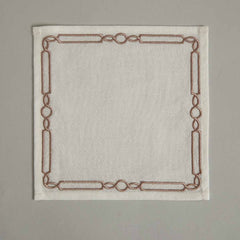 Ennis Embroidery Cocktail Napkin Set Of 6