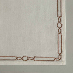 Ennis Embroidery Cocktail Napkin Set Of 6