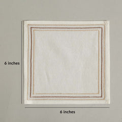 Benno Embroidery Cocktail Napkin Set Of 6