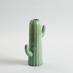 Cactus Flower Vase Green
