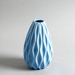 Ocean Wave Small Vase- Pastel Blue