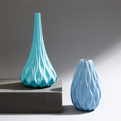 Ocean Wave Big Vase- Sea Green