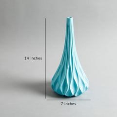 Ocean Wave Big Vase- Sea Green