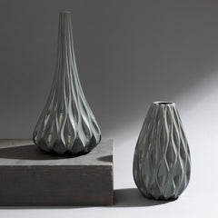 Ocean Wave Big Vase- Grey